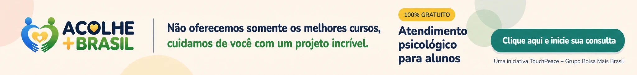 Acolhe Mais Brasil — atendimento psicológico gratuito para alunos